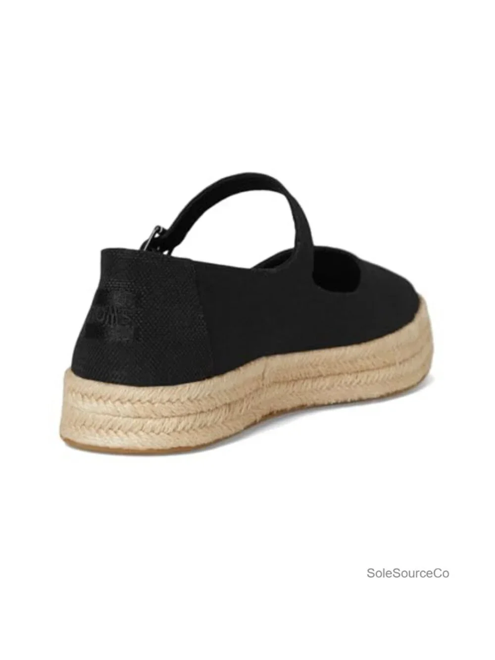 Canvas Mary Jane Flatform Espadrilles - Cushioned Buckle Flat Shoes